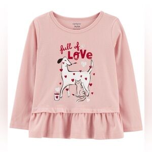 CARTERS PINK ‘FULL OF LOVE’ TEE